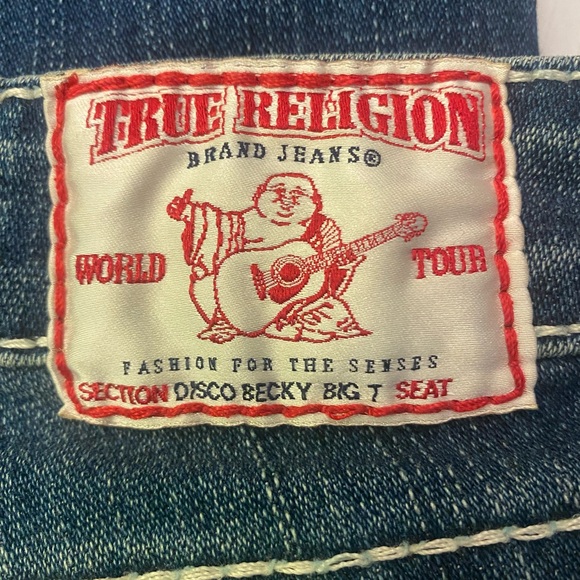 True Religion Blue Distressed Women's Jeans GUC 25 - Picture 8 of 10